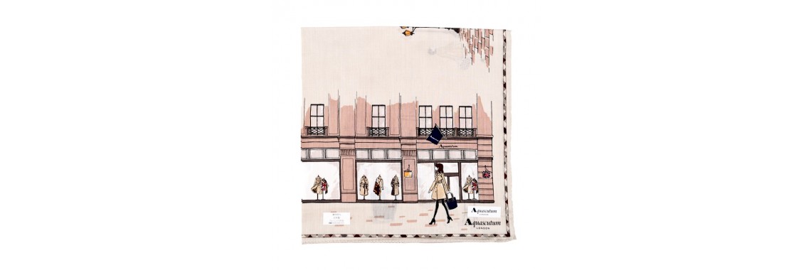 Aquascutum London 正方形絲巾
